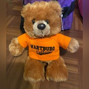 Wartburg College Teddy Bear with Orange Shirt